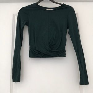Zara Cropped Long Sleeve top size small